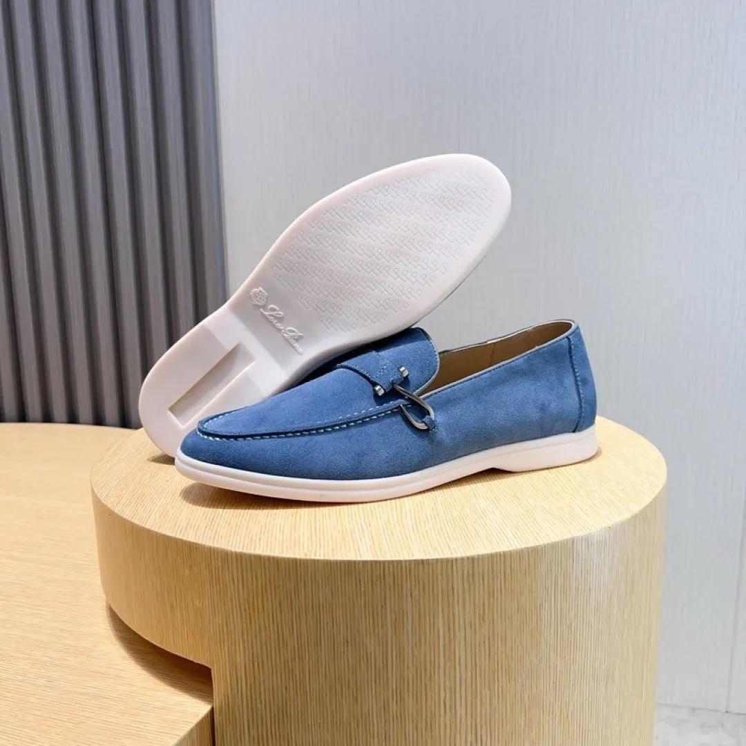 Men's Men's Shoes💰Men's Shoes💰440💰[loro piana] Couple's Style - The new moccasins are made of water-repellent treated suede uppers with rubber soles, a classic. The complex craftsmanship and meticulous structure make the shoes light and soft, allowing you to walk comfortably and freely. Perfect for wearing at the beach or out in the water during the summer. Women’s size: 35-40 Men’s size: 38-45